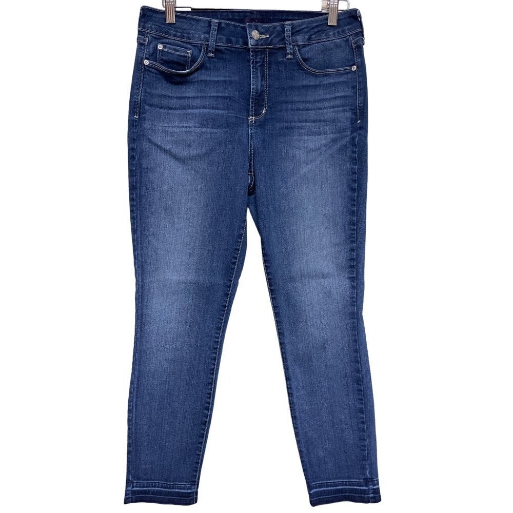 NYDJ LIft Tuck Technology Ankle Denim Blue Jeans Women's Size 10